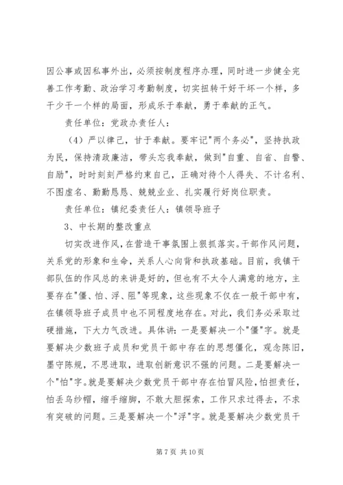 镇党委、政府整改方案 (5).docx