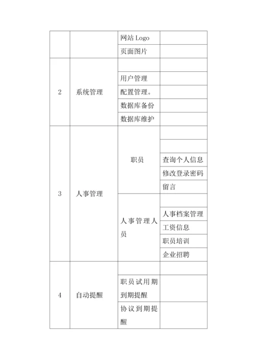 企业人事综合管理系统概要设计.docx