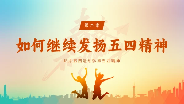 五四精神青年节团课通用PPT模板
