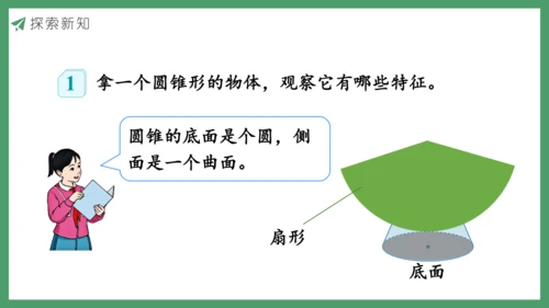 新人教版数学六年级下册3.2.1  圆锥的认识课件