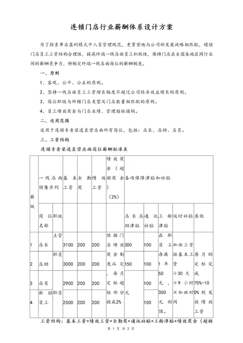 11-【行业实例】连锁门店行业薪酬体系设计方案.docx