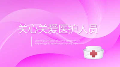 关心关爱医护人员动态PPT