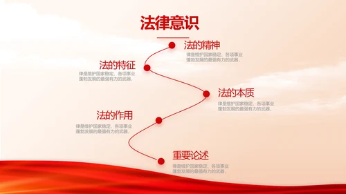 红色大气法律律法知识讲座宣传PPT动态模板