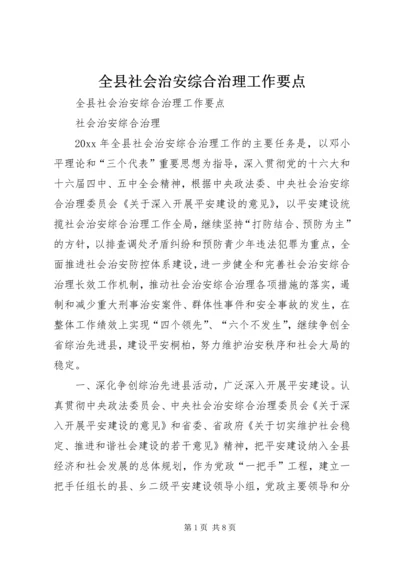 全县社会治安综合治理工作要点 (2).docx