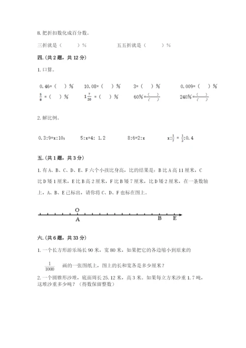 小学毕业班数学检测题及答案【精品】.docx