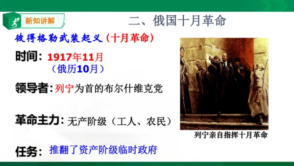 第一课第一框俄国十月革命（课件）
