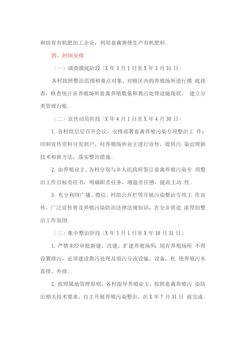 畜禽养殖污染专项整治工作方案.docx