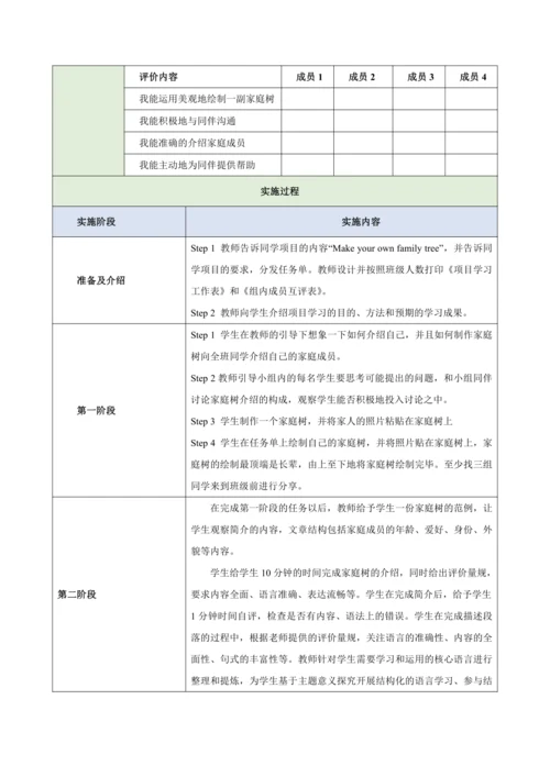 Unit 2 Weare Family（大单元教学设计）-2024-2025学年人教版（2024）七