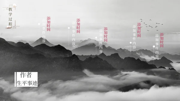 《故都的秋》中国风高中语文课件通用PPT模板