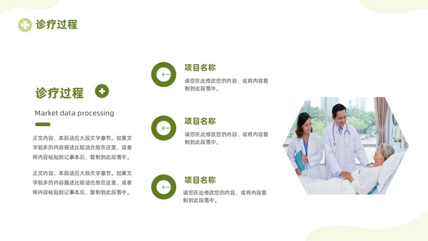 绿色清新简约医疗病例讨论医疗护理工作总结PPT