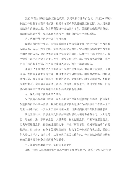 精编之县统计局年终工作总结范文.docx