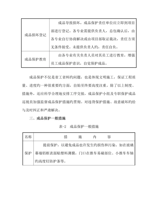 成品保护专题方案.docx