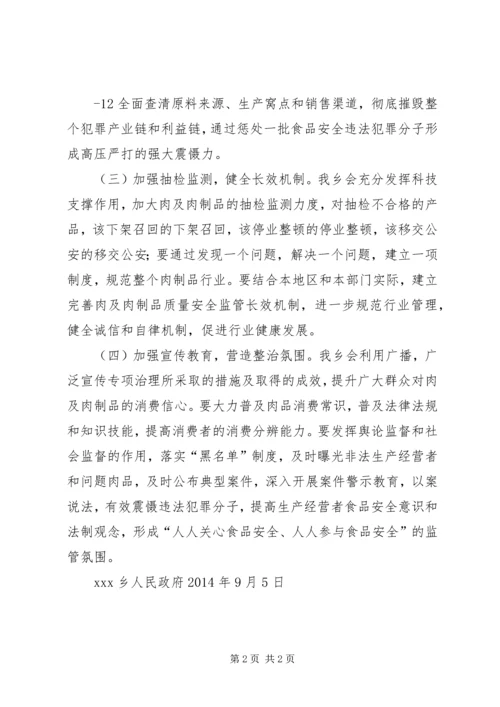 乡镇肉及肉制品专项整治工作方案.docx