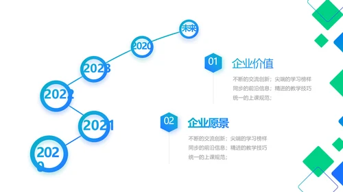 蓝色大气公司企业宣传简介介绍PPT