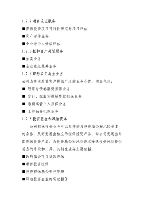 成立农财融资担保有限公司可行性研究报告.docx