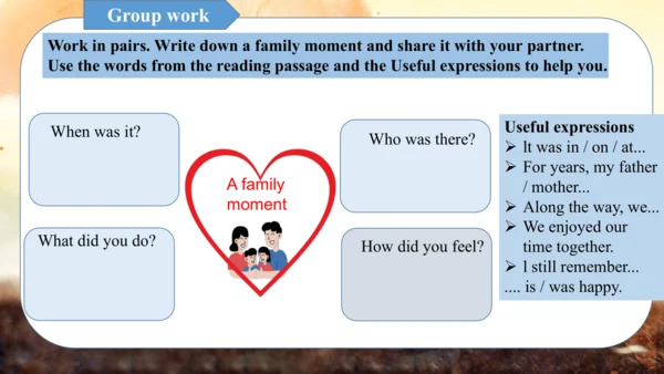Unit 3 Family ties Understanding ideas（课件）2024-202
