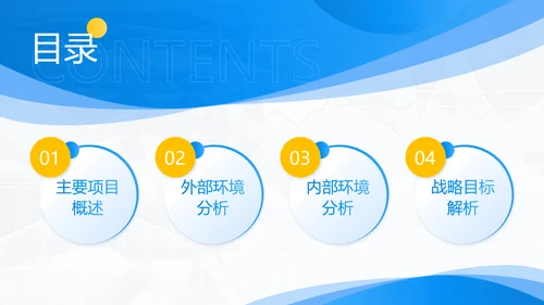 简约风蓝白复盘咨询报告通用