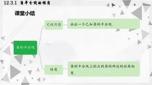 人教版数学八年级上册12.3.1  角平分线的性质课件（共22张PPT）