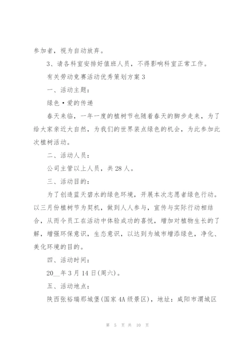 有关劳动竞赛活动优秀策划方案.docx