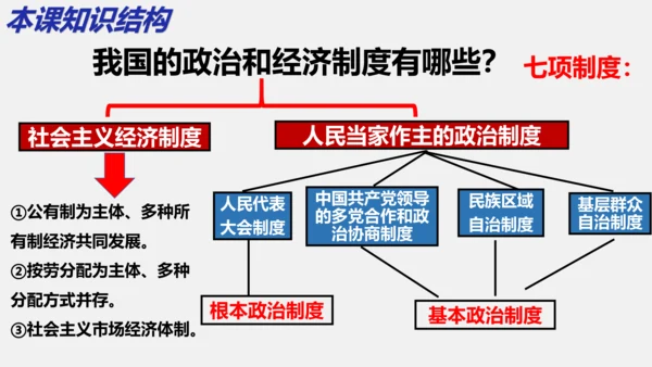 统编版道德与法治八年级下册 第五课  我国的政治和经济制度复习课件(共46张PPT)
