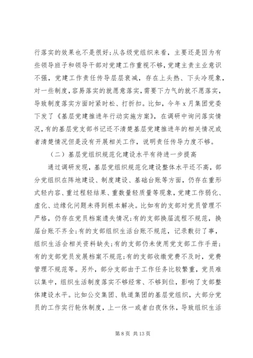 新时代国有企业基层党组织建设调研报告.docx