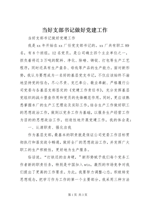 当好支部书记做好党建工作 (4).docx