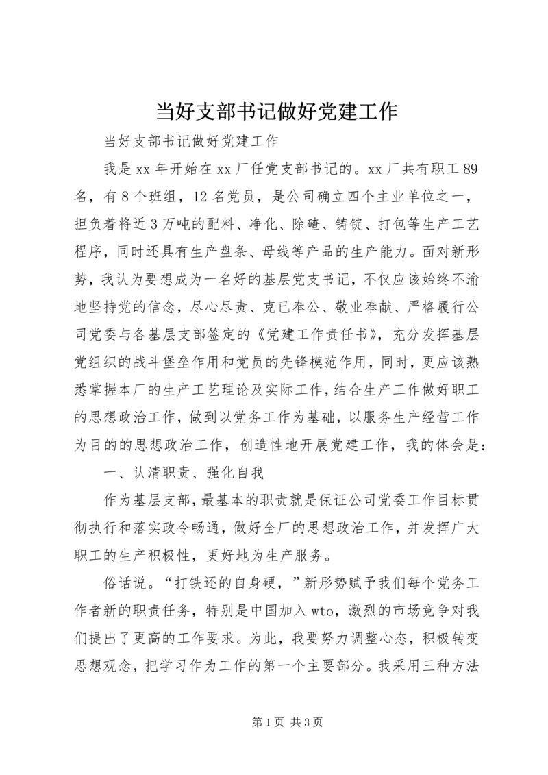 当好支部书记做好党建工作 (4).docx
