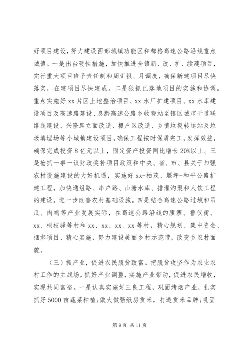 乡镇某年工作总结及某年工作计划.docx