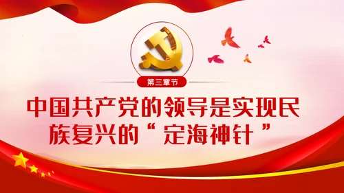 坚决坚持和拥护中国共产党的领导党课PPT