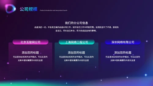 时尚酷炫科技感北极光产品发布会新品发布会品牌发布会ppt模板