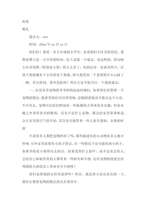 养宠物的建议书.docx