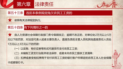 保障农民工工资支付条例全文解读PPT模板