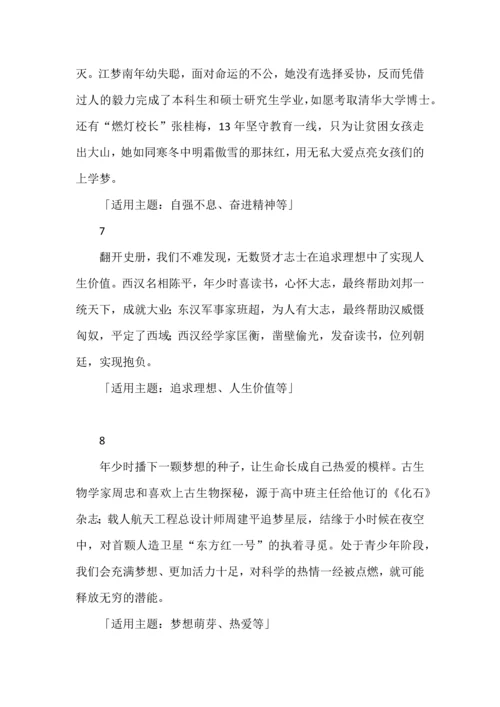 15个议论文必备的高分事实论据.docx