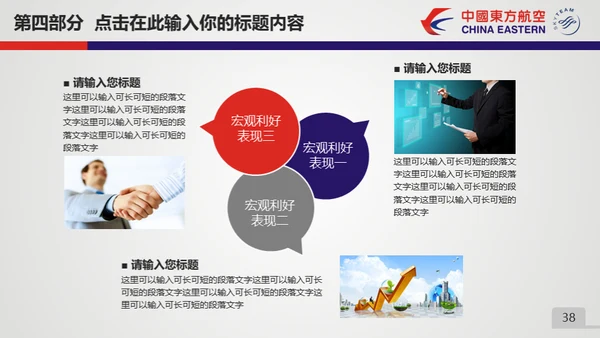 东方航空公司动态通用PPT模板