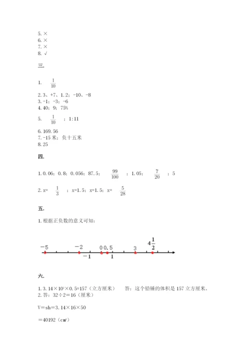 济南市外国语学校小升初数学试卷带答案（培优）.docx