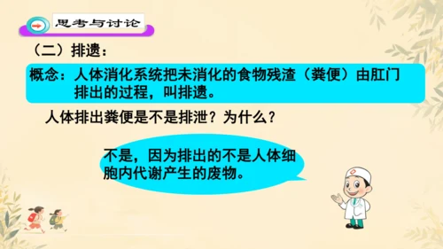 初中生物学人教版（新课程标准）七年级下册4.5 人体内废物的排出课件(共24张PPT)