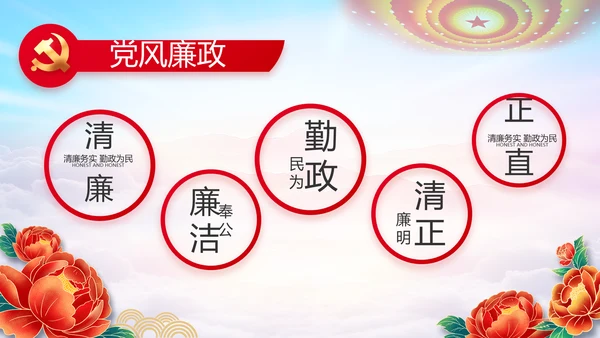履职尽责廉洁从政党风廉政工作计划动态PPT