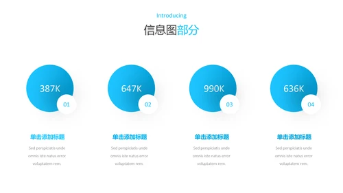 干净蓝色简洁设计公司简介商务PPT模板