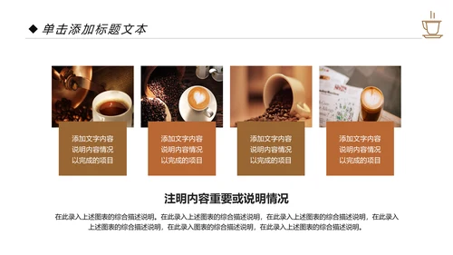 西餐厅休闲下午茶咖啡厅咖啡介绍PPT模板