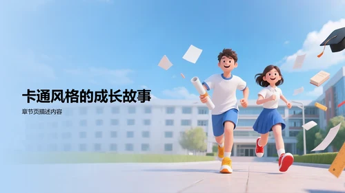 大学生个人成长PPT模板