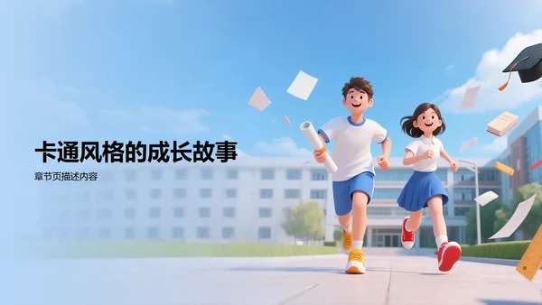大学生个人成长PPT模板