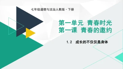 1.2  成长的不仅仅是身体课件（共27张PPT）