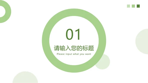 浅绿简约工作汇报PPT模板