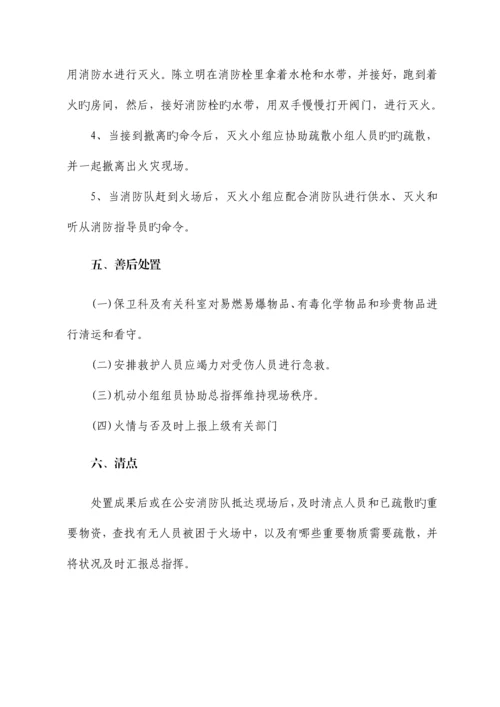 医院消防安全灭火疏散应急预案.docx