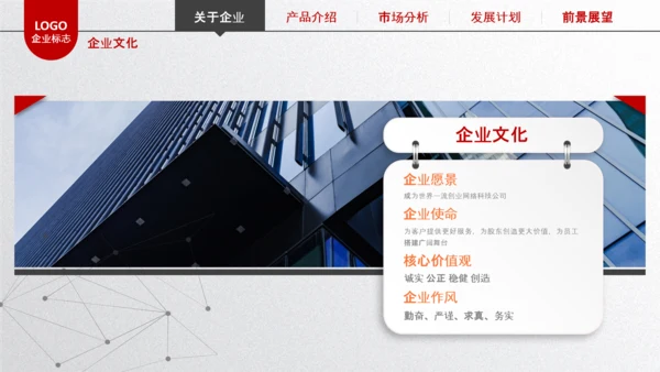 简约企业宣传企业简介公司简介PPT模板