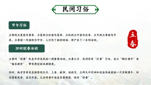 立春春季通用PPT模板