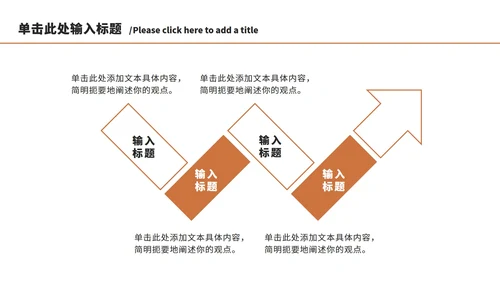 橘色工作汇报总结ppt模板