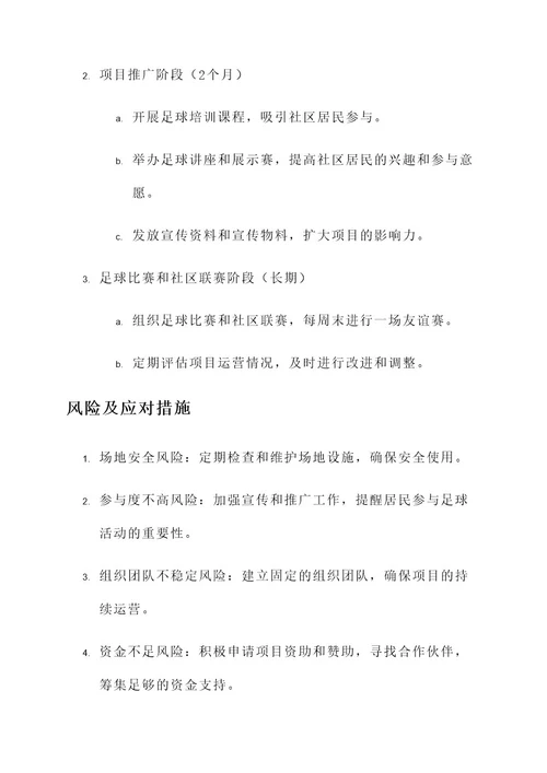 足球进社区策划书