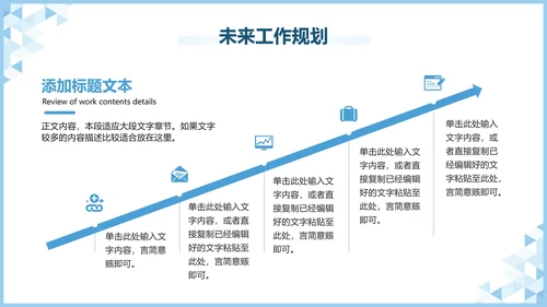 蓝色极简工作汇报PPT模板