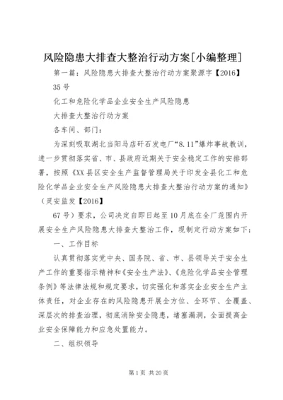 风险隐患大排查大整治行动方案[小编整理].docx